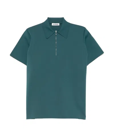 Jil Sander Ribbed Polo Top