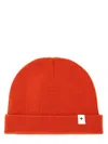 Jil Sander Ribbed Red Beanie Hat In Red