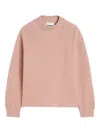 Jil Sander Long Sleeves Knitwear Asymmetric Hem In Pink