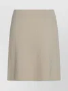 Jil Sander Ribbed Texture Elastic Waistband Skirts In Neutral