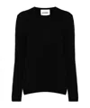 Jil Sander Ribbed-trim Sweater In Black