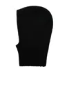 Jil Sander Ribbed-trim Wool Balaclava In Black