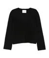 Jil Sander Ribbed Wool-mohair Blend Sweater In Black