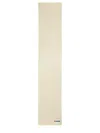 Jil Sander Ribbed Wool Scarf With Subtle Logo Detail
