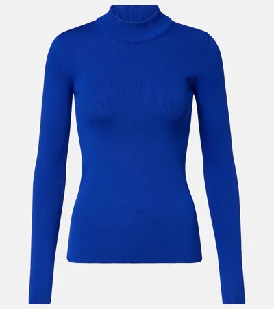 Jil Sander Ribbed-knit Sweater In Blue