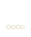 Jil Sander Ring Set In Gold