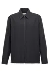 Jil Sander Black Wool Coat With Oversized Sleeves
