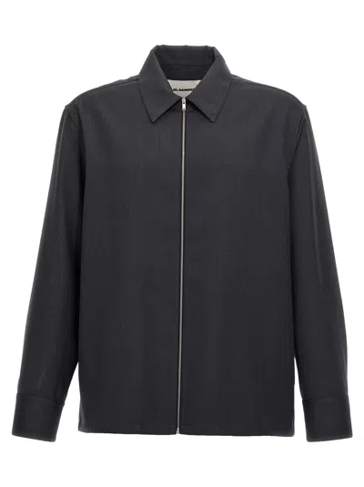 Jil Sander Ripstop' Shirt In Black