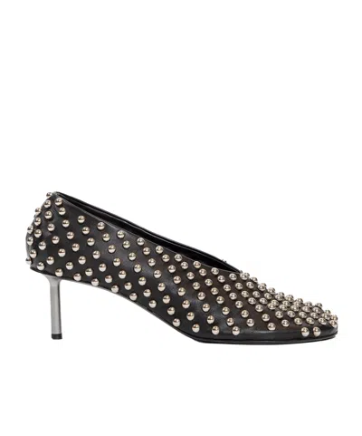 Jil Sander Rivet High Heels In Black