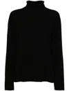 Jil Sander Roll-neck Cashmere Jumper In Black