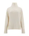 Jil Sander Wool And Silk Sweater Women In White