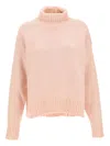 Jil Sander Roll-neck Jumper In Pink