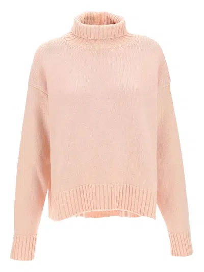 Jil Sander Roll-neck Jumper In Pink