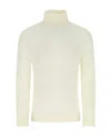 Jil Sander Roll Neck Knitted Sweater In White