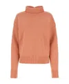 Jil Sander Pink Cashmere Blend Oversize Sweater In Pink