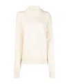 Jil Sander Roll-neck Loose-fit Jumper In White