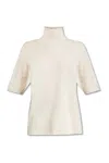 Jil Sander Cashmere Turtleneck Sweater In Avorio
