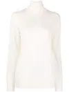 Jil Sander Roll-neck Wool Jumper In Neutrals