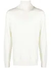 Jil Sander Roll-neck Wool Jumper In Neutrals