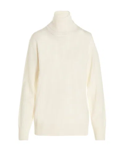 Jil Sander High-neck Sweater In White