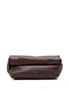 Jil Sander Roll Up Leather Up In Brown
