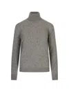 Jil Sander Turtleneck Sweater In Gray