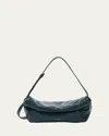 Jil Sander Kleine Rollup Schultertasche In Shaded Spruce