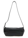 Jil Sander Black Rollup Small Square Belt Bag In Black