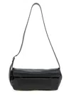 Jil Sander Black Rollup Small Square Belt Bag In Black