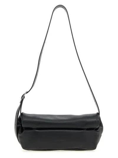 Jil Sander 'rollup' Small Handbag In Black