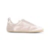 Jil Sander Etage Satin And Suede Low-top Sneakers In Neutral
