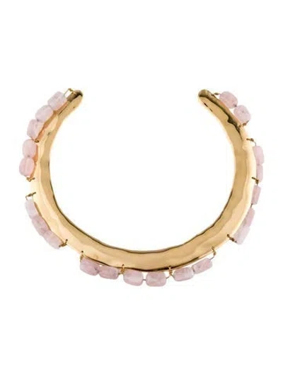 Pre-owned Jil Sander Rough Nature Collar Necklace, 16" In Multi