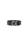 Jil Sander Belt Adjustable Length Multiple Holes Design In Black