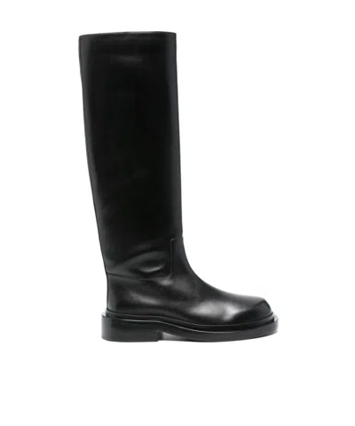Jil Sander Knee-high Boots In Black
