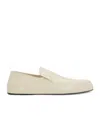 Jil Sander Off-white Flat Loafers In Nude