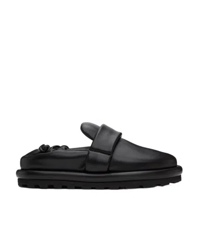 Jil Sander Round-headed Love Shoes In Black
