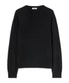 Jil Sander Crewneck Long-sleeved Jumper In Black