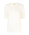 Jil Sander Drop-shoulder Short-sleeved T-shirt In Neutral