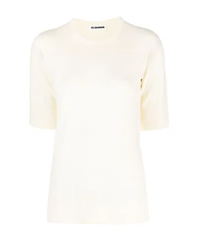 JIL SANDER ROUND-NECK KNITTED T-SHIRT