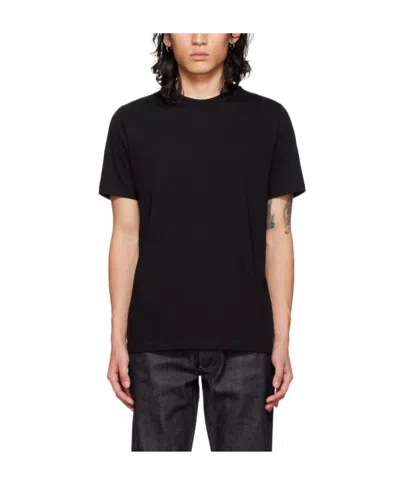 Jil Sander Round-neck Short-sleeve T-shirt In Black