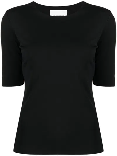 Jil Sander Crew Neck Short-sleeved T-shirt In Black