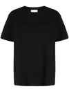 Jil Sander Round-neck Short-sleeved T-shirt In Black