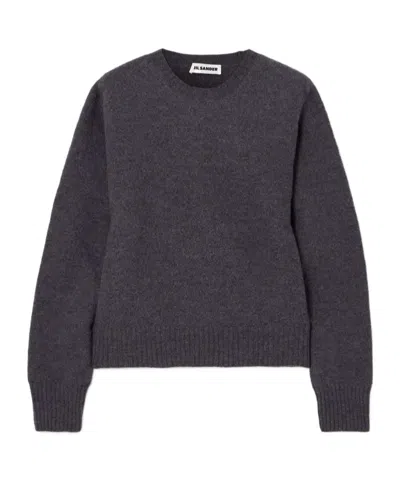 Jil Sander Round Neck Sweater In Black