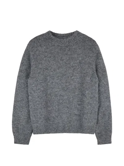 Jil Sander Round-neck Sweater In Gray