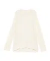 Jil Sander Open-knit Sweater In White