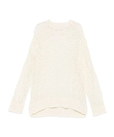 JIL SANDER JIL SANDER OPEN-KNIT CREWNECK JUMPER