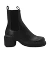 Jil Sander Woman Ankle Boots Dark Brown Size 5 Soft Leather In Negro