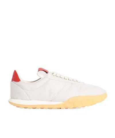 Jil Sander Round-toe Lace-up Sneakers In White