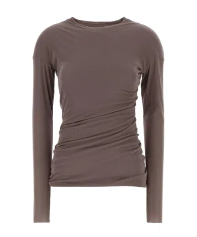 Jil Sander Long-sleeved T-shirt In Black