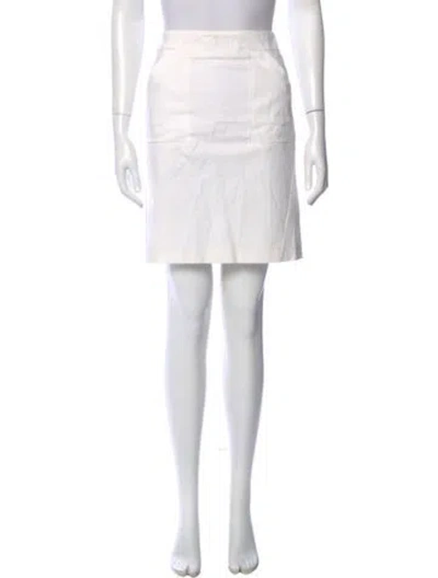Pre-owned Jil Sander Ruffle Embellishment Knee-length Skirt In Neutral